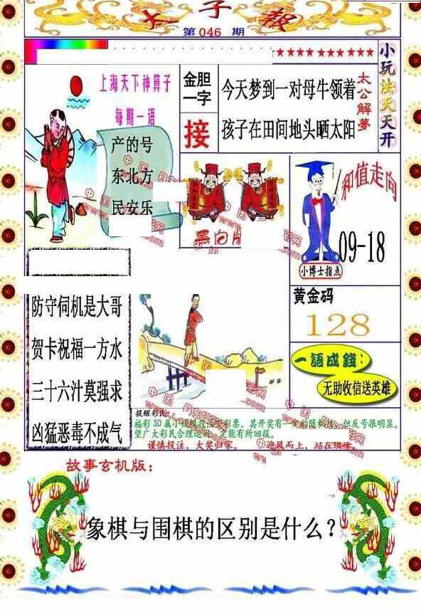 24046期: 福彩3D丹东全图分析