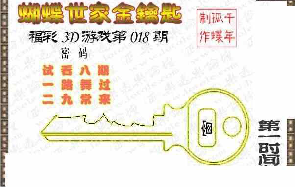 24018期: 3D蝴蝶世家蝴蝶彩图