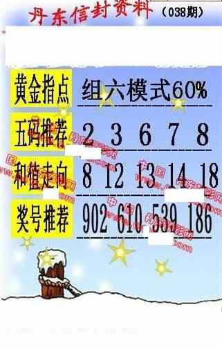 24038期: 福彩3D丹东全图分析