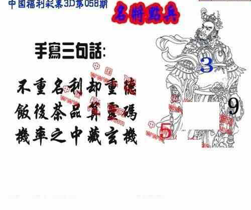 24058期: 福彩3D丹东全图分析