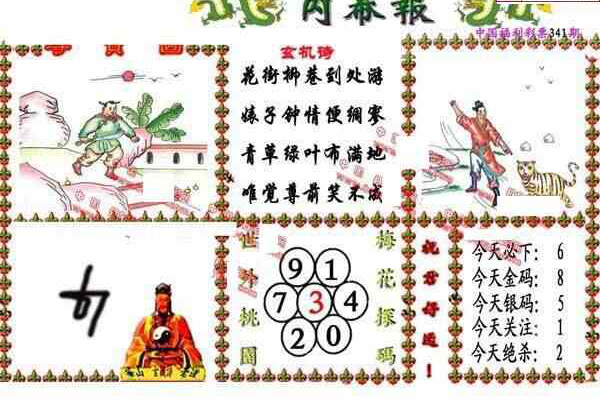 23341期: 福彩3D丹东全图分析