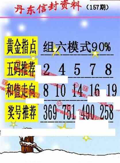 23157期: 福彩3D丹东全图分析