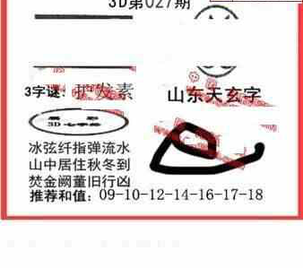 24027期: 福彩3D丹东全图分析