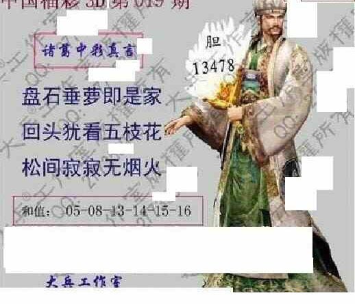 24019期: 大兵福彩3D黄金报图版