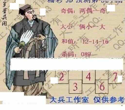 24009期: 大兵福彩3D黄金报图版