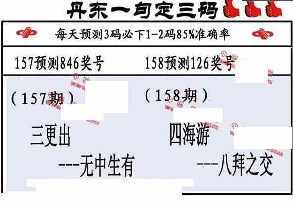 23158期: 福彩3D丹东全图分析