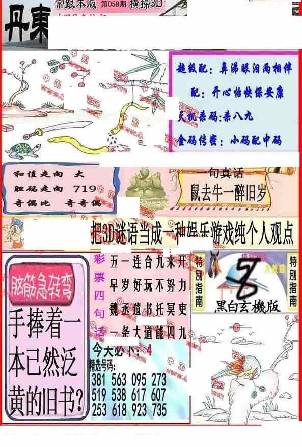 24058期: 福彩3D丹东全图分析