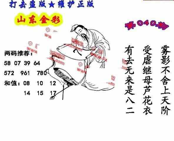 24040期: 福彩3D丹东全图分析