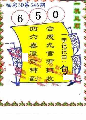 23346期: 福彩3D丹东全图分析