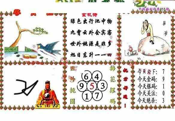 24055期: 福彩3D丹东全图分析