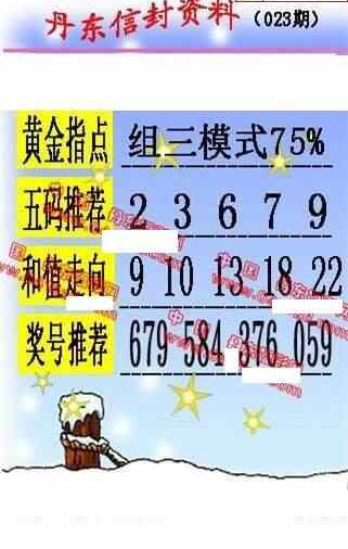 24023期: 福彩3D丹东全图分析