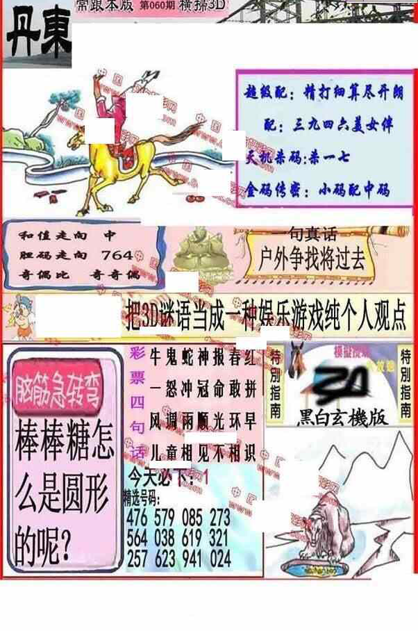 24060期: 福彩3D丹东全图分析