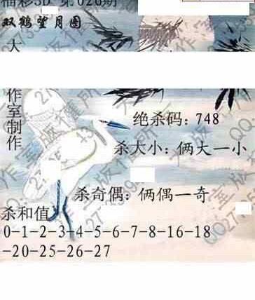 24026期: 大兵福彩3D黄金报图版