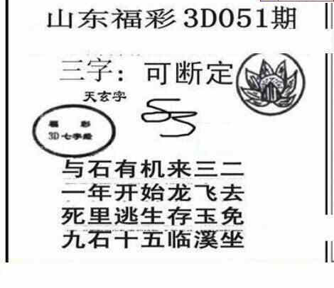 24051期: 三毛3D精品图谜