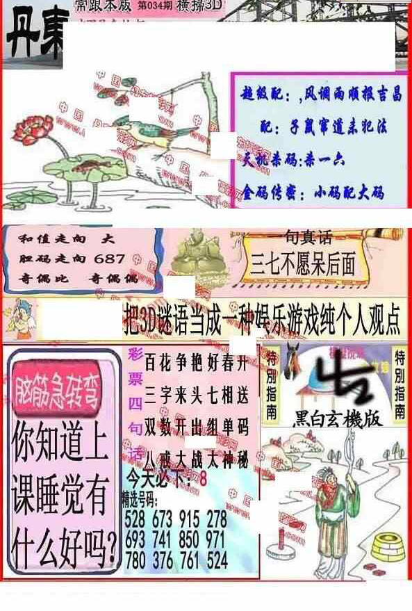 24034期: 福彩3D丹东全图分析