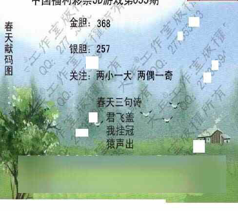 24033期: 大兵福彩3D黄金报图版