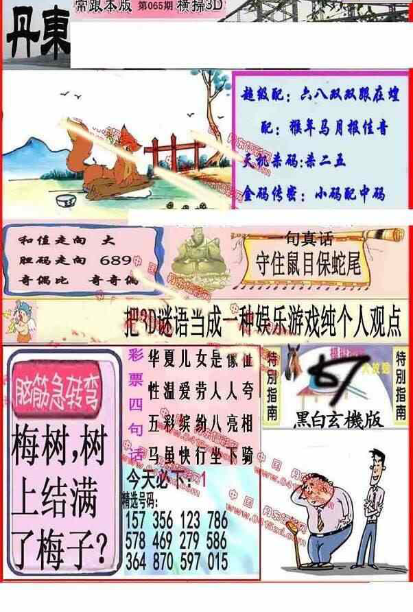 24065期: 福彩3D丹东全图分析