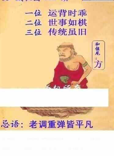 24060期: 白老3D杀码图版