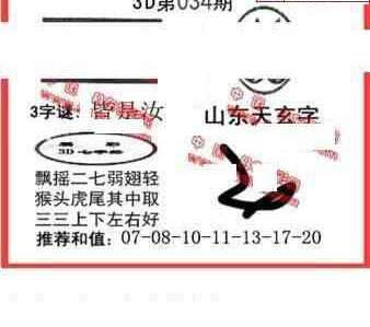 24034期: 福彩3D丹东全图分析