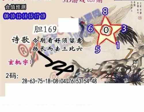 24028期: 白老3D杀码图版