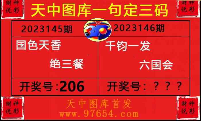 23146期: 财神说彩3D全套图版