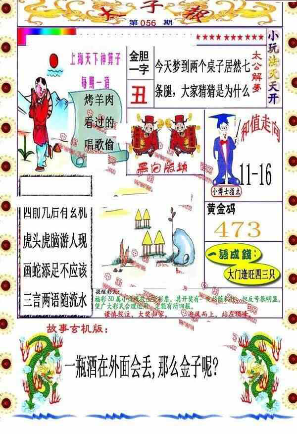 24056期: 福彩3D丹东全图分析