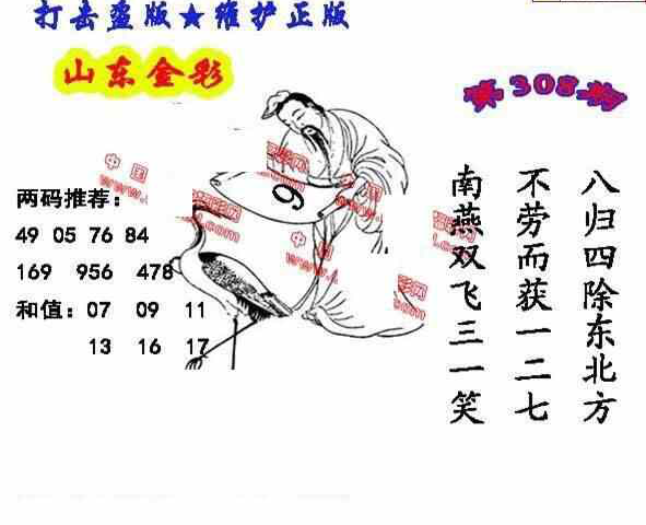 23308期: 福彩3D丹东全图分析