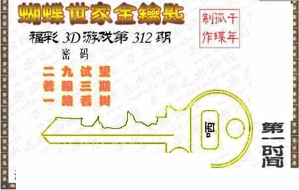 23312期: 3D蝴蝶世家蝴蝶彩图