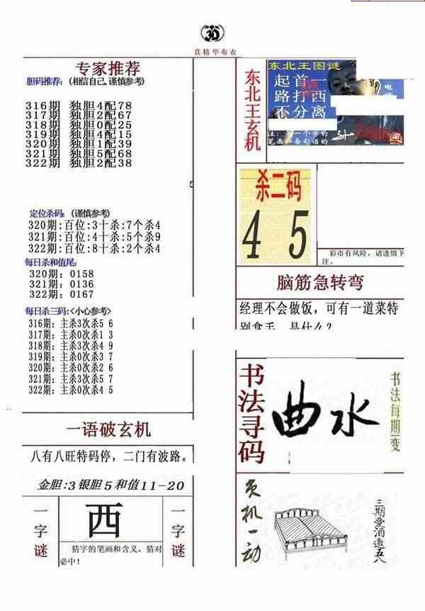 23322期: 福彩3D全套图版参考
