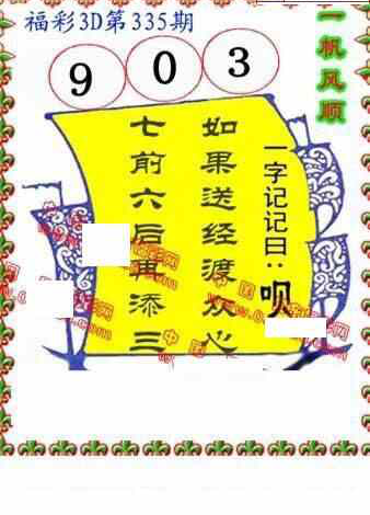 23335期: 福彩3D丹东全图分析