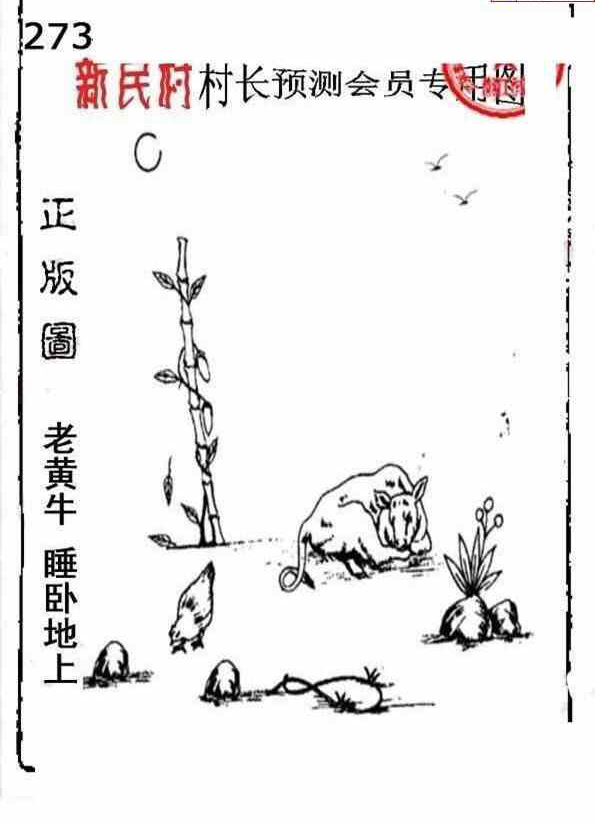 23273期: 老村长福彩3D天天图谜