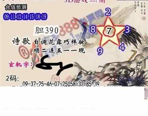 23331期: 白老3D杀码图版