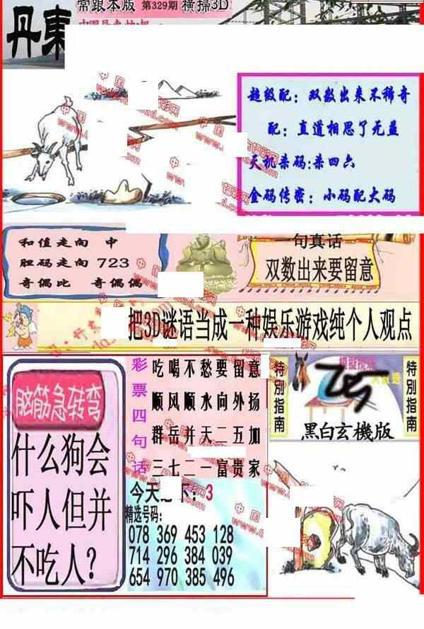 23329期: 福彩3D丹东全图分析