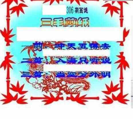 23306期: 三毛3D精品图谜