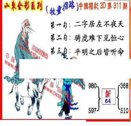 23311期: 福彩3D丹东全图分析