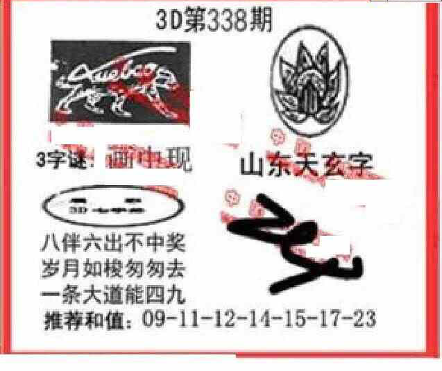 23338期: 福彩3D丹东全图分析
