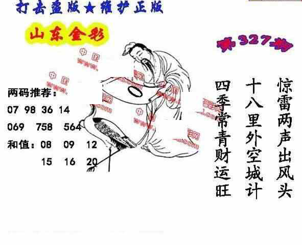 23327期: 福彩3D丹东全图分析