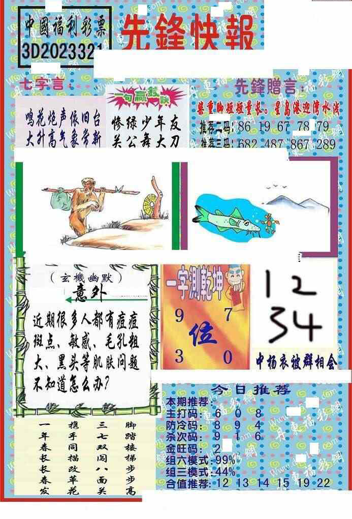 23321期: 福彩3D丹东全图分析