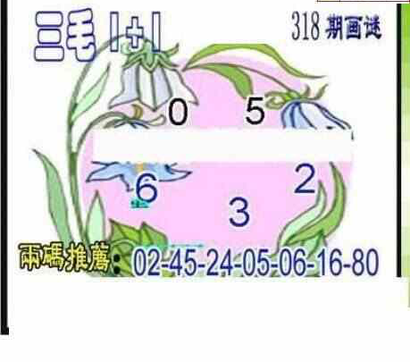 23318期: 三毛3D精品图谜