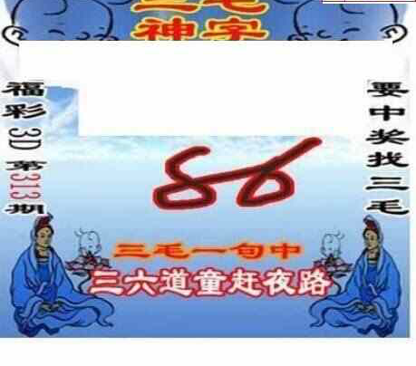 23313期: 三毛3D精品图谜