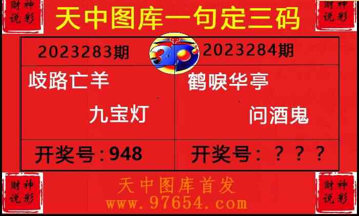 23284期: 财神说彩3D全套图版