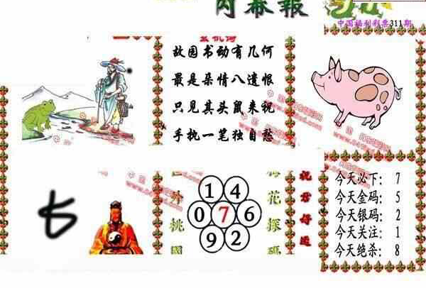 23311期: 福彩3D丹东全图分析