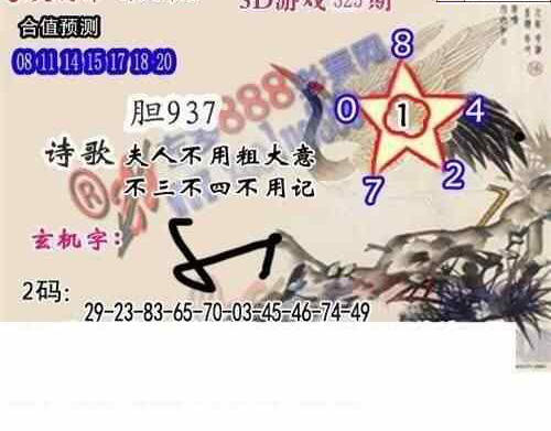 23325期: 白老3D杀码图版