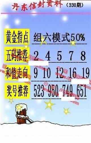 23330期: 福彩3D丹东全图分析