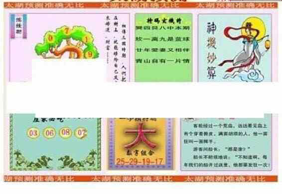 23294期: 太湖图福彩3D精品预测