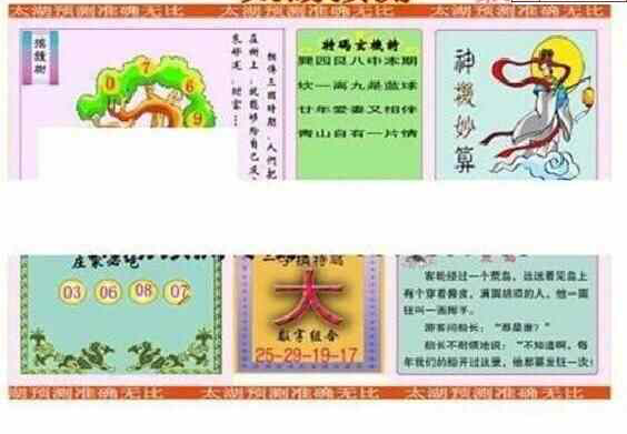 23333期: 太湖图福彩3D精品预测