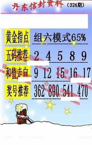23324期: 福彩3D丹东全图分析