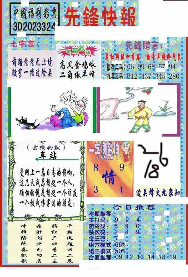 23324期: 福彩3D丹东全图分析