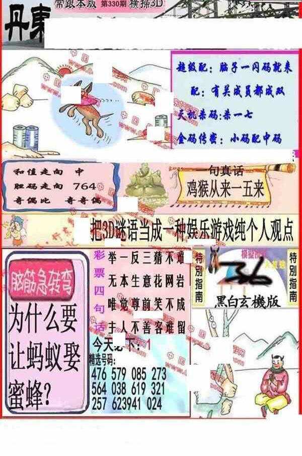 23330期: 福彩3D丹东全图分析