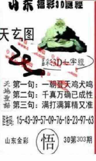 23303期: 福彩3D丹东全图分析